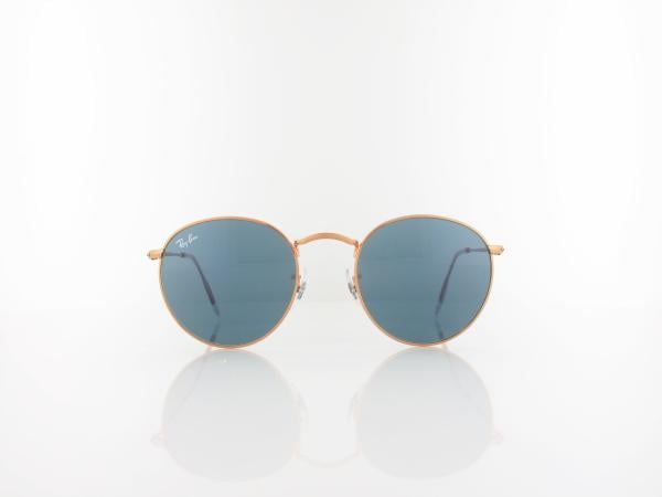Ray Ban | Round Metal RB3447 9202R5 50 | rose gold / blue