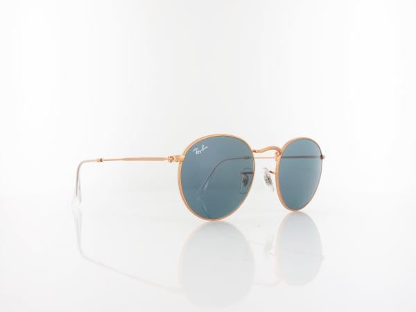 Ray Ban | Round Metal RB3447 9202R5 50 | rose gold / blue