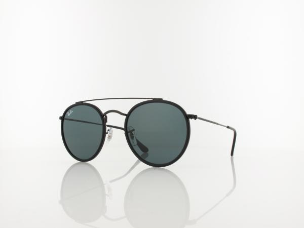 Ray Ban | Round Double Bridge RB3647N 002/R5 51 | black / blue