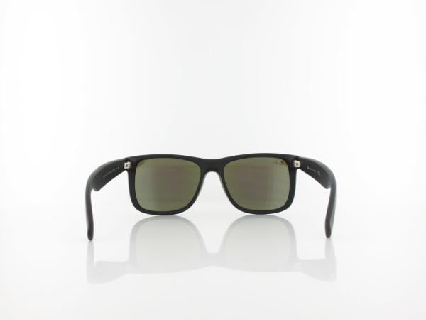 Ray Ban | Justin RB4165 622/55 54 | black rubber / green mirror blue