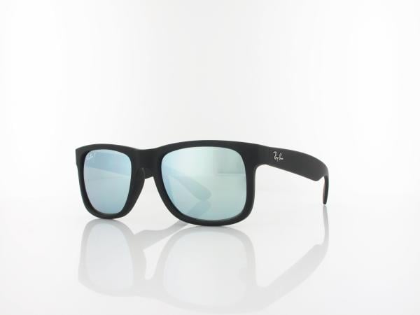Ray Ban | Justin RB4165 622/Y4 51 | rubber black / green mirror silver polar