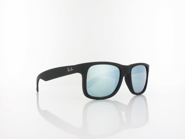Ray Ban | Justin RB4165 622/Y4 51 | rubber black / green mirror silver polar