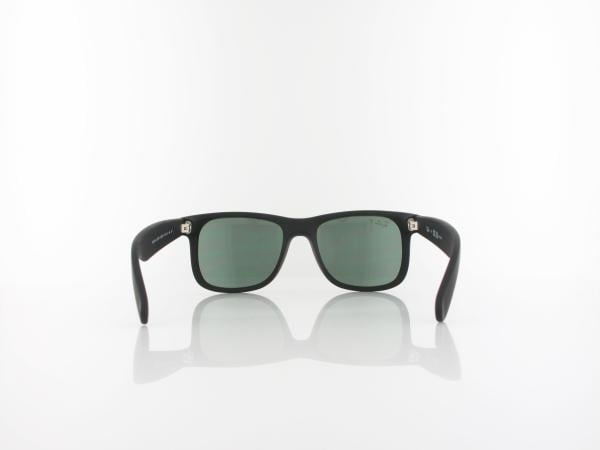 Ray Ban | Justin RB4165 622/Y4 51 | rubber black / green mirror silver polar