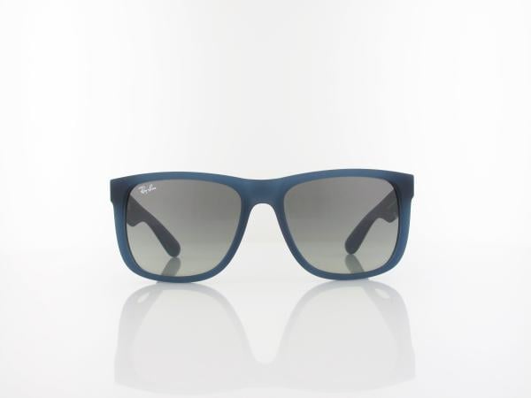 Ray Ban | Justin RB4165 681311 55 | rubber blue / grey gradient