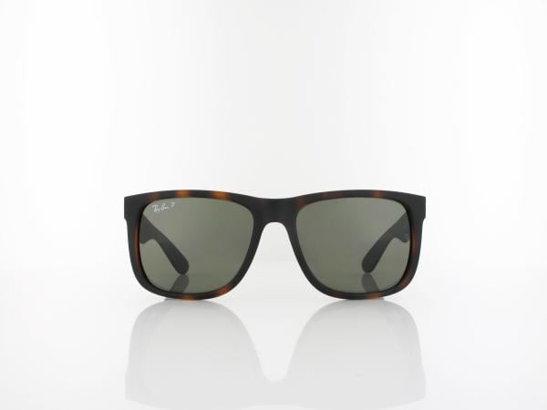 Ray Ban | Justin RB4165 8659A 55 | rubber havana / dark green polar
