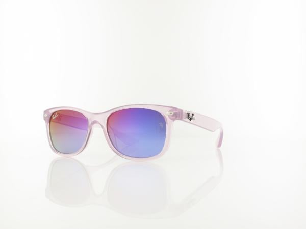 Ray Ban | New Wayfarer KIDS RJ9052S 7147B1 47 | opal violett / green - mirror blue violet