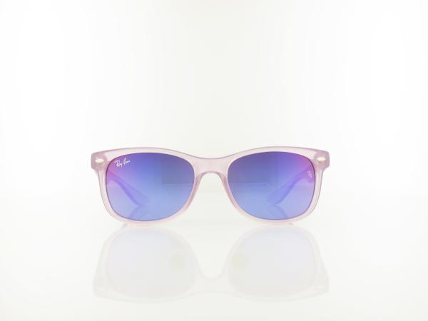 Ray Ban | New Wayfarer KIDS RJ9052S 7147B1 47 | opal violett / green - mirror blue violet