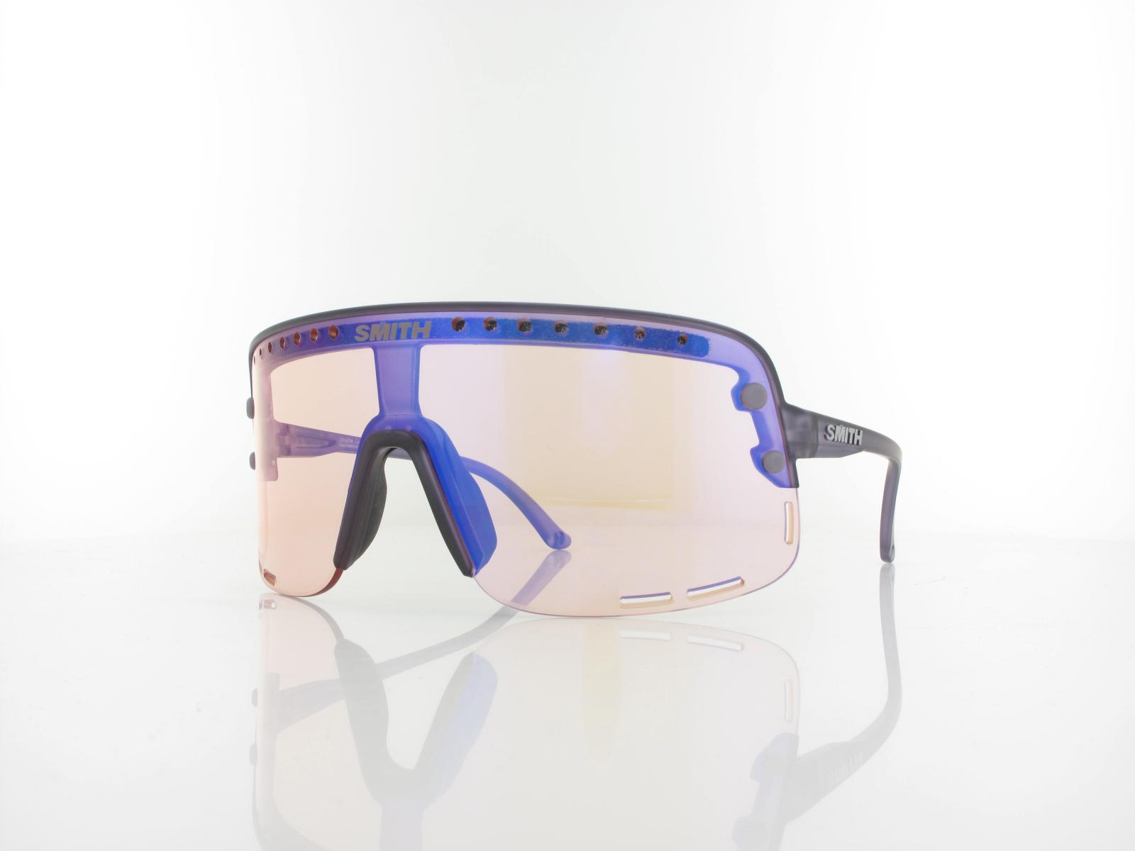 Smith | Ultralite 4QI/G0 145 | matte meteorite crystal / chromapop low light rose blue mirror