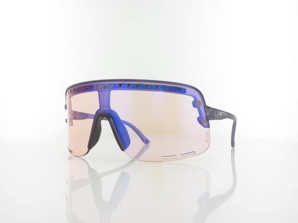 Smith | Ultralite 4QI/G0 145 | matte meteorite crystal / chromapop low light rose blue mirror