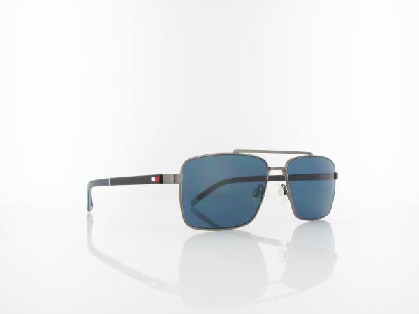 Tommy Hilfiger | TH 2078/S R80/KU 58 | matte dark ruthenium / blue