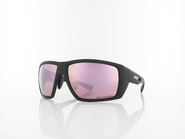 UVEX | mtn venture CV S533054 2281 65 | black matt / colorvision mirror pink