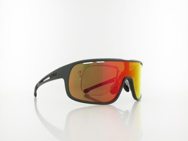 UVEX | RXs 4300 CV 7200 9054 135 | khaki matt / colorvision nature - red mirror