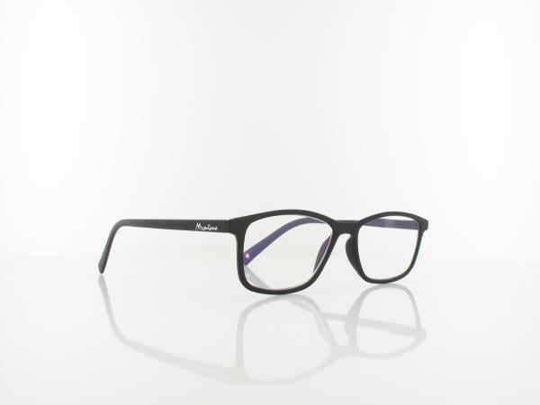 Brilando | BLF51 BLUE-UV Fertiglesebrille | matt black | +3,50