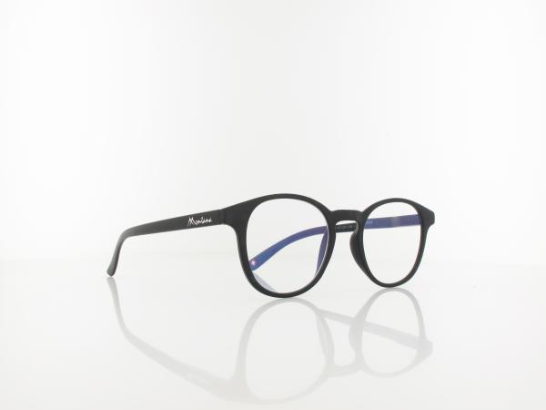 Brilando | BLF52 BLUE-UV Fertiglesebrille | matt black | +3,50