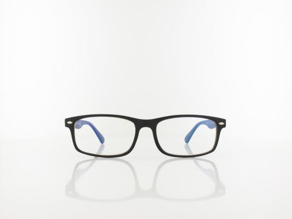 Brilando | HBLF83 BLUE-UV Fertiglesebrille | black | +3,50