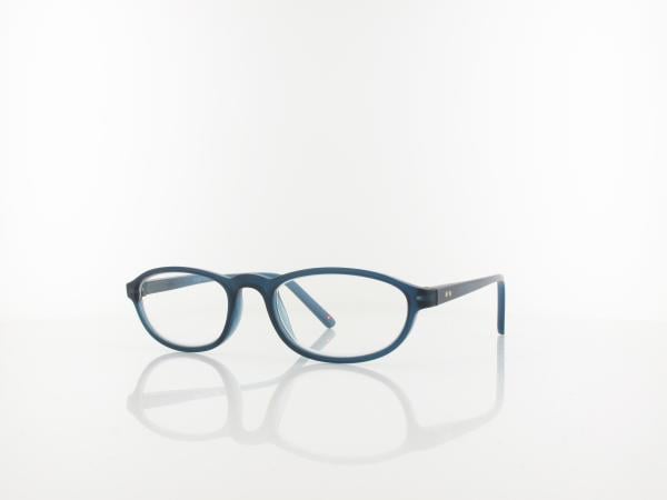 Brilando | HMR57B Fertiglesebrille | matt blue | +3,50