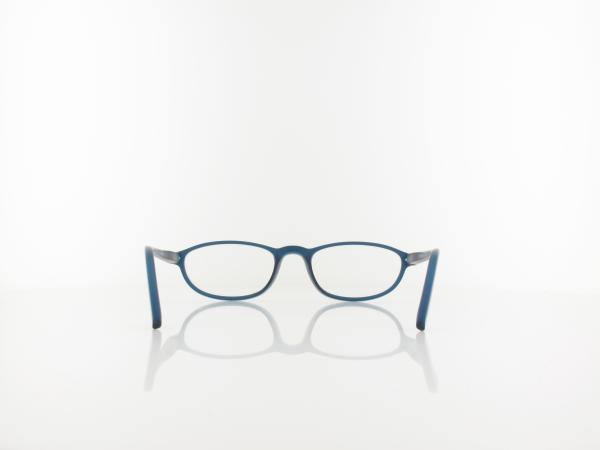 Brilando | HMR57B Fertiglesebrille | matt blue | +3,50