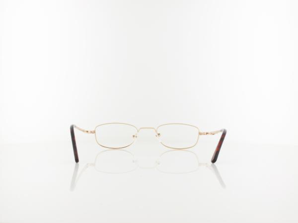 Brilando | HMR63 Fertiglesebrille | shiny gold | +3,50