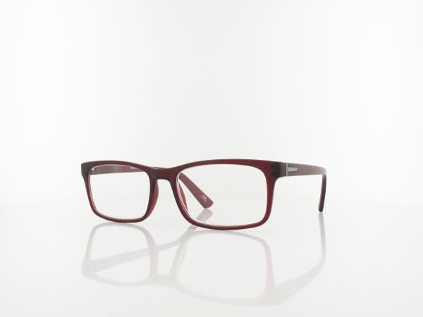 Brilando | HMR73C Fertiglesebrille | dark red | +3,50