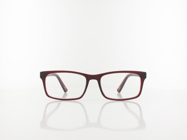 Brilando | HMR73C Fertiglesebrille | dark red | +3,50