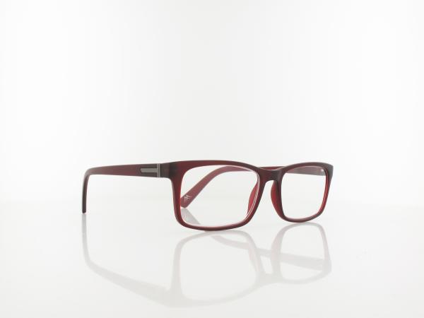 Brilando | HMR73C Fertiglesebrille | dark red | +3,50