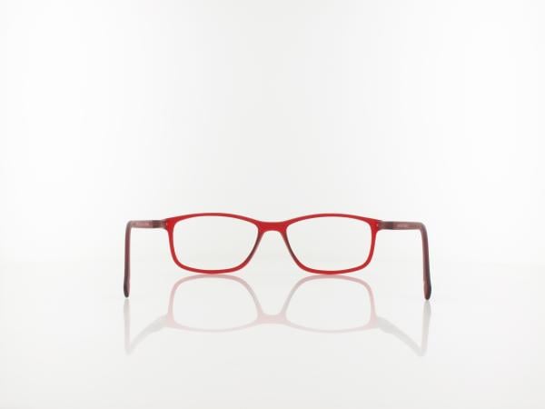 Brilando | MR51B Fertiglesebrille | matt red | +3,50