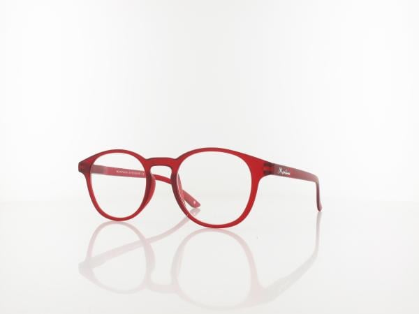 Brilando | MR52B Fertiglesebrille | matt red | +3,50