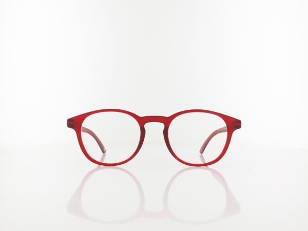 Brilando | MR52B Fertiglesebrille | matt red | +3,50
