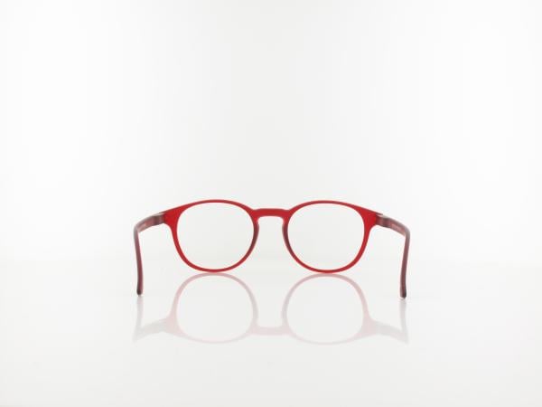 Brilando | MR52B Fertiglesebrille | matt red | +3,50