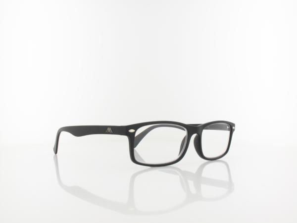 Brilando | MR83 Fertiglesebrille | matte black | +3,00