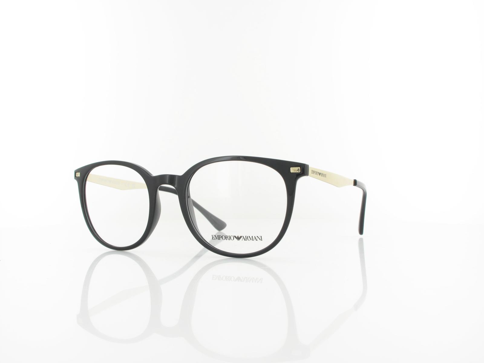 Emporio Armani | EA3168 5001 52 | schwarz gl&auml;nzend