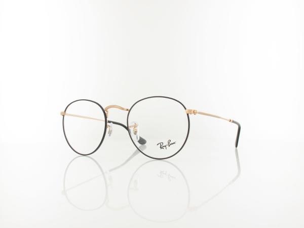 Ray Ban | Round Metal RX3447V 3173 50 | black on rosegold