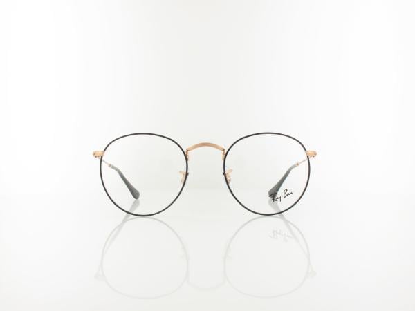 Ray Ban | Round Metal RX3447V 3173 50 | black on rosegold