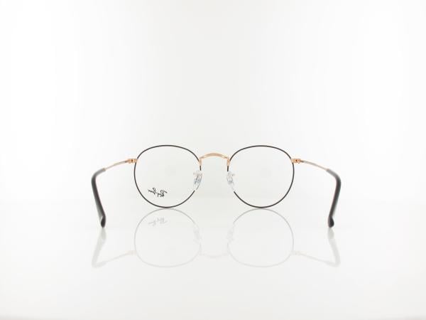 Ray Ban | Round Metal RX3447V 3173 50 | black on rosegold