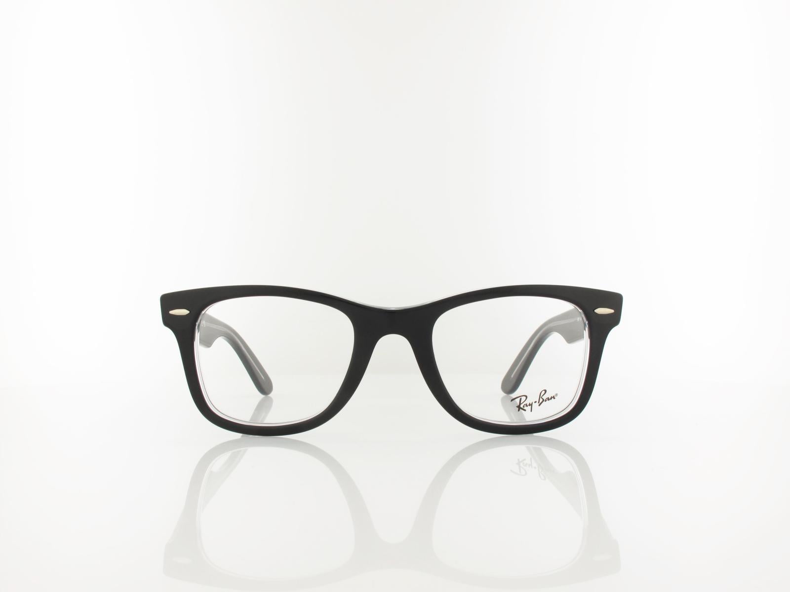 Ray Ban | WAYFARER EASE RX4340V 2034 50 | schwarz auf transparent