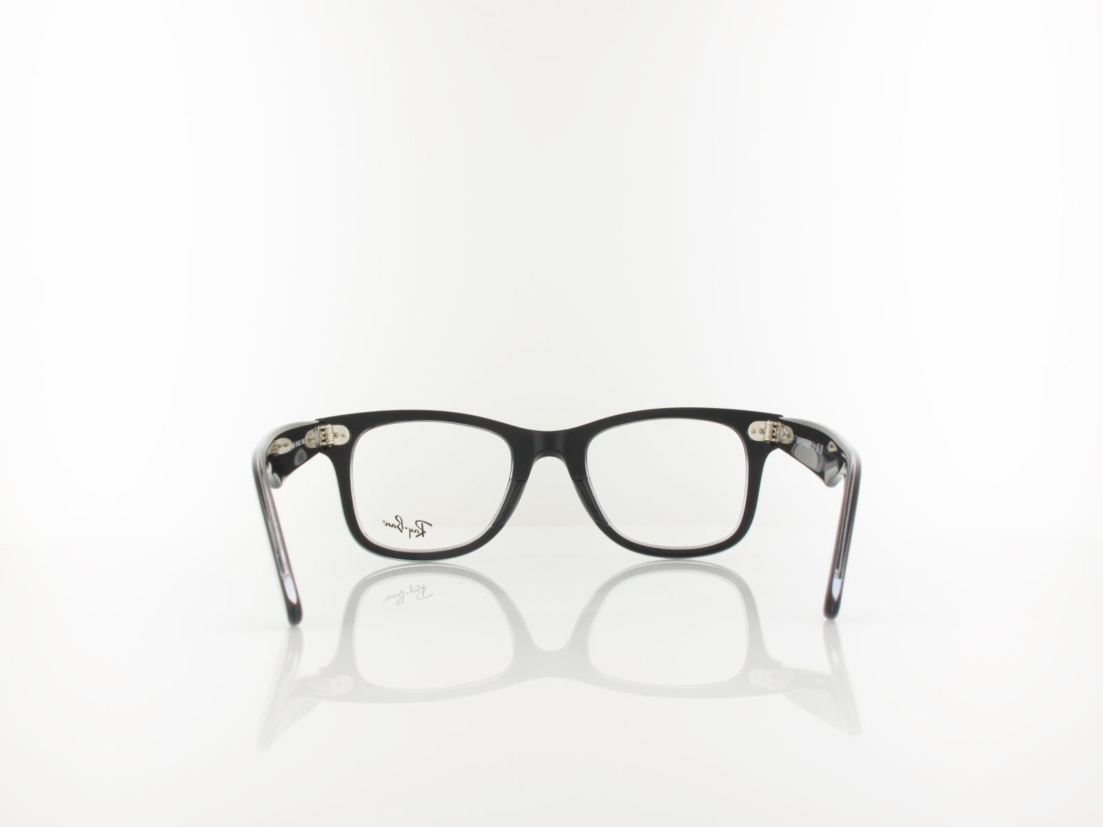 Ray Ban | WAYFARER EASE RX4340V 2034 50 | schwarz auf transparent