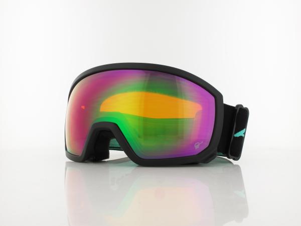 ALPINA | SCARABEO JR. Q-LITE A7257 872 | black aqua matt / Q-LITE green