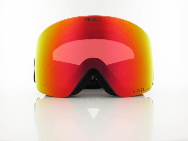 Giro | Contour 003 | wordmark black white / vivid ember - vivid infrared