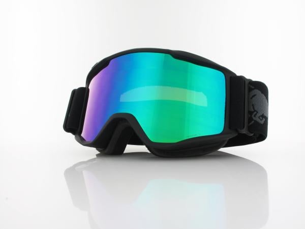 Red Bull SPECT | NEON 01GR3 | matt black black strap grey logo / brown with green mirror