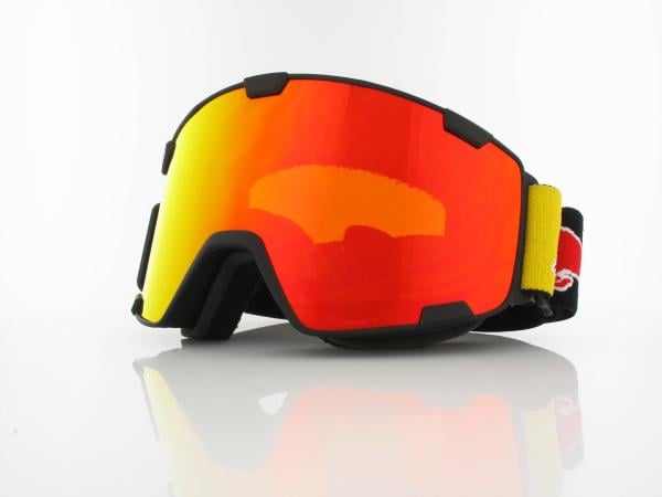 Red Bull SPECT | PARK 20RE2 | matt black black strap colored logo / orange with red mirror