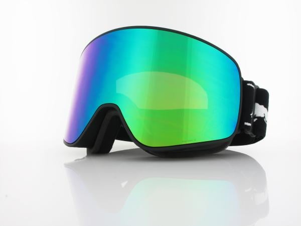 Red Bull SPECT | RUSH 18GR3 | matt black black strap white logo / brown with green mirror
