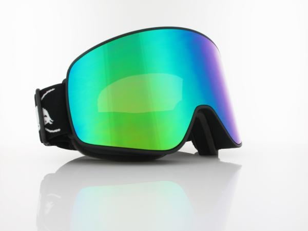 Red Bull SPECT | RUSH 18GR3 | matt black black strap white logo / brown with green mirror