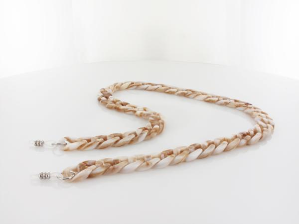 Brilando | Brillenkette 416DS | white khaki