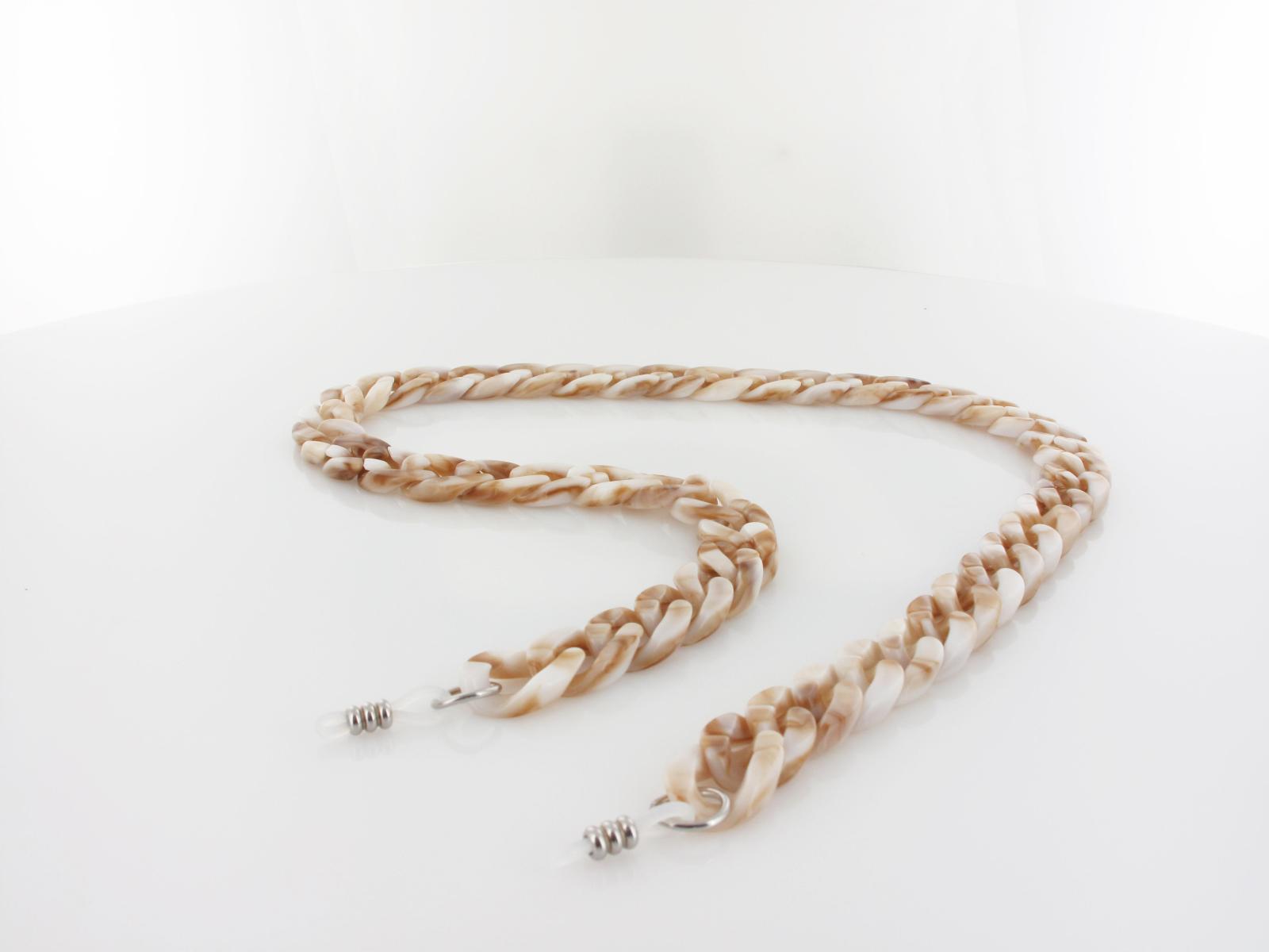 Brilando | Brillenkette 416DS | white khaki
