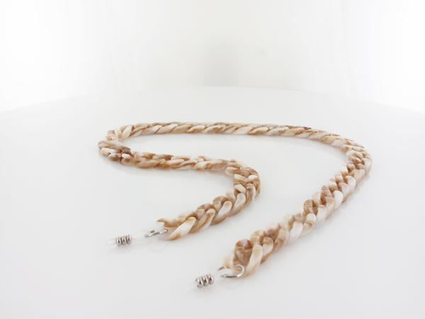 Brilando | Brillenkette 416DS | white khaki