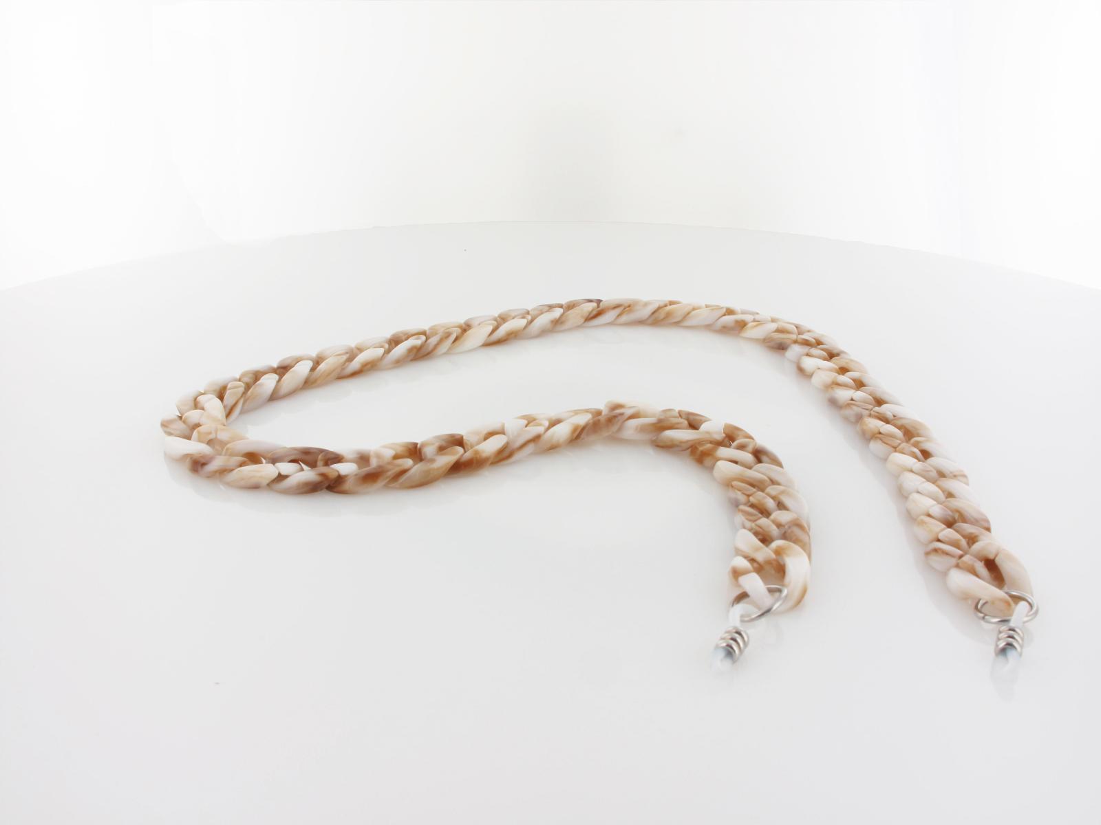 Brilando | Brillenkette 416DS | white khaki