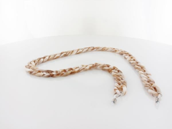 Brilando | Brillenkette 416DS | white khaki
