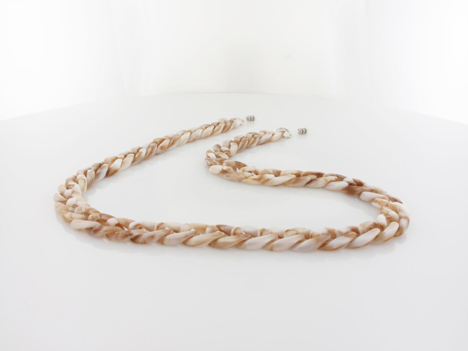 Brilando | Brillenkette 416DS | white khaki