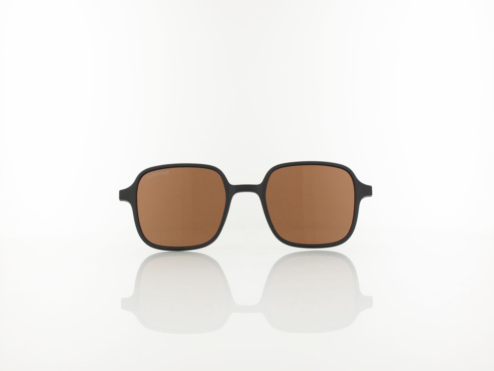 Brilando | CLIP MC98-3 | matt black / brown polarized