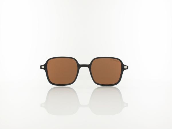 Brilando | CLIP MC98-3 | matt black / brown polarized